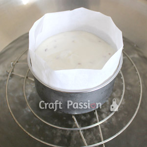 steam cake at high heat