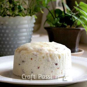 Cranberries Lemon Zest Steamed Cake