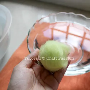 wet felted eggs
