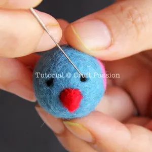 needle felted birds