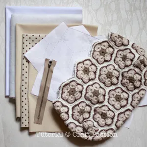 materials to sew crochet purse