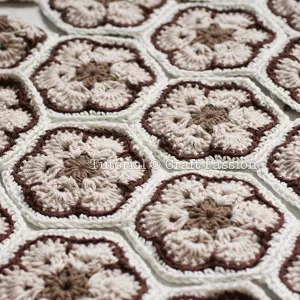 joining african flower motifs