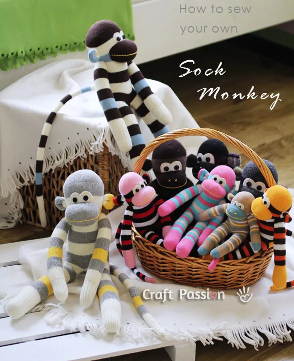 sock monkey sewing pattern