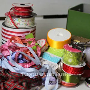 ribbons storage organizer