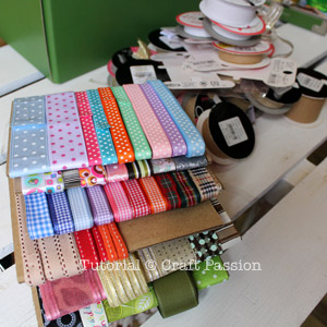 roll ribbons stashed ribbons organizer
