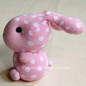 how to sew sock bunny
