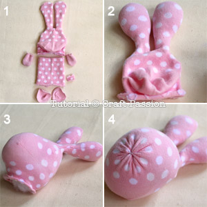 how to sew sock bunny