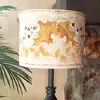 fall leaves painting lampshade