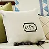 monogram tea towel pillow