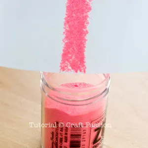 storing back excess powder