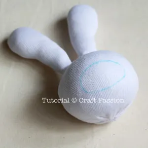 stuff droopy eared sock bunny
