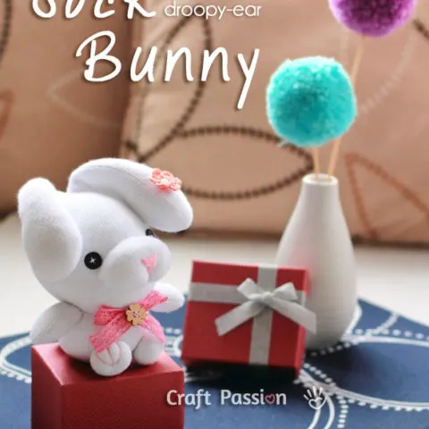 Learn how to sew sock bunny plushies with a pair of cute droopy ears. You will love this cute and squeezy soft toy. Perfect to sew as gift.