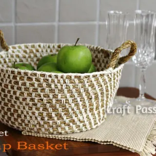 Hemp Basket Crochet Pattern
