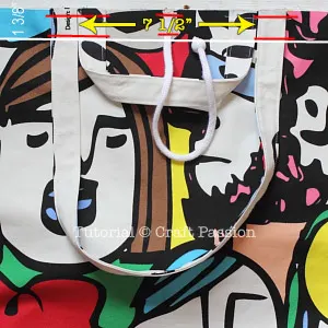 reversible jumbo tote bag