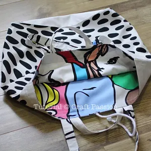 reversible jumbo tote bag