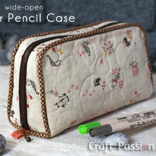 Zipper Pencil Case Sewing Pattern
