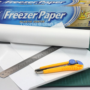 stencil bleach with freezer paper