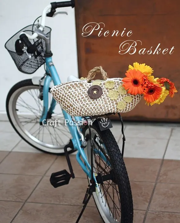 picnic crochet basket