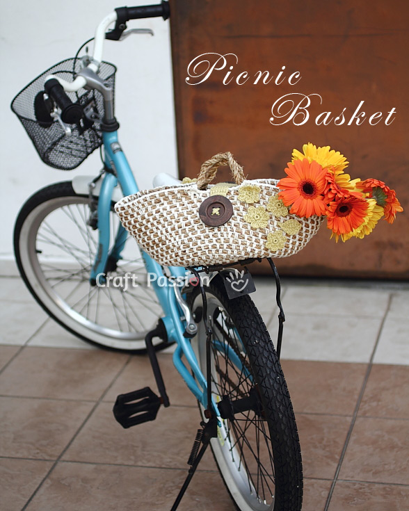 picnic crochet basket