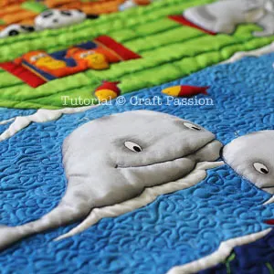 whale trapunto