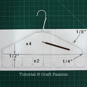 sew placemat organizer with clothes hanger