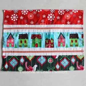 sew holiday placemat