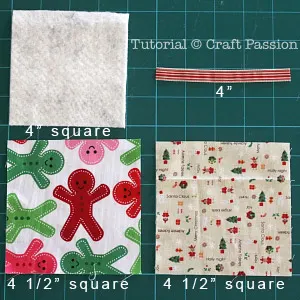 sew gingerbread man coaster