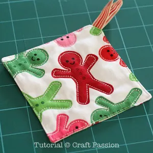 quilt along the gingerbread man