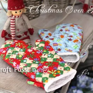 christmas oven mitts