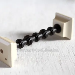 make candle stand out of knob and base