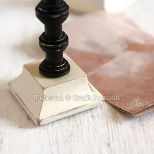 make candle stand out of knob and base