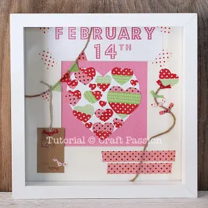 diy valentine scrapbook display