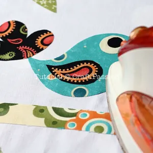 fusible applique bird