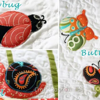 Ladybug Butterfly Snail Applique Patterns