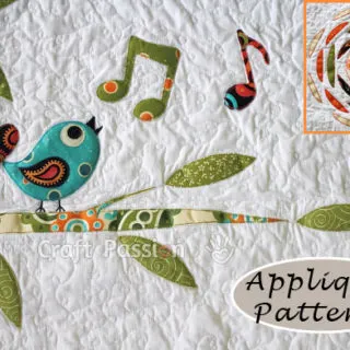 Songbird Tree Sun Applique Patterns