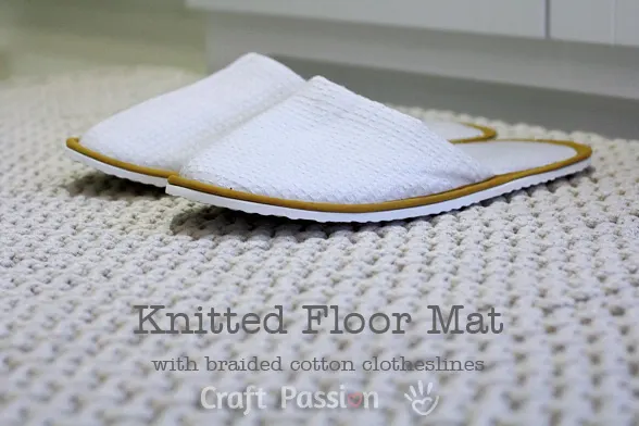 knit floor mat pattern
