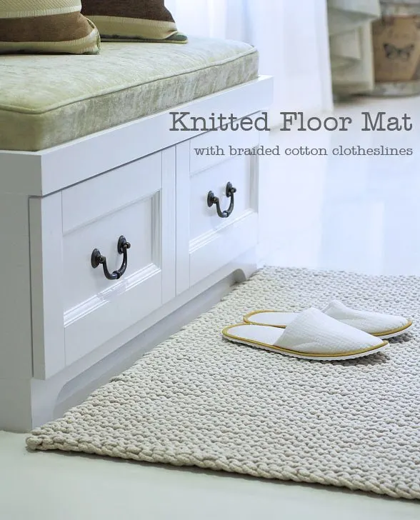 knit floor mat pattern