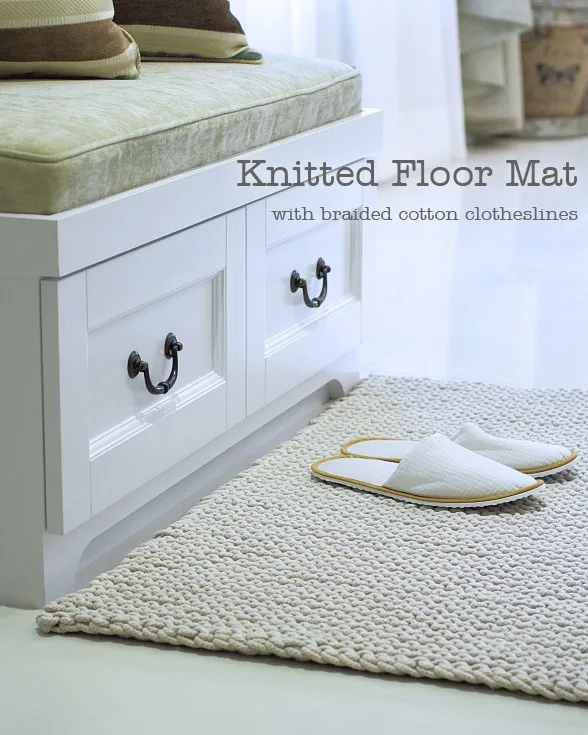 knit floor mat pattern