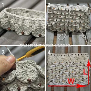 crocodile stitch in round