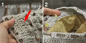 attach purse lining