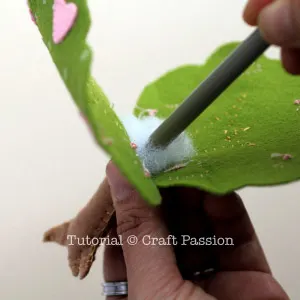 how to sew felt tree
