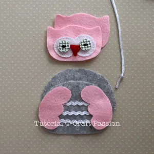 how to sew felt owl