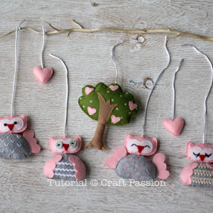 diy nursery owl mobile