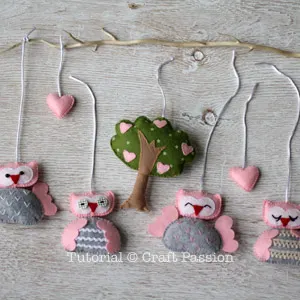 diy owl baby mobile for nursery and crib