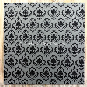 stencil print on felt