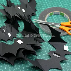 bats flying wall decor