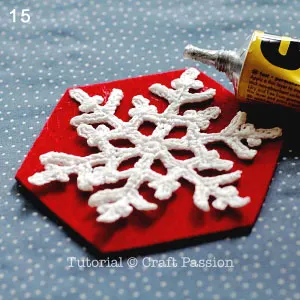 make snowflake coasters