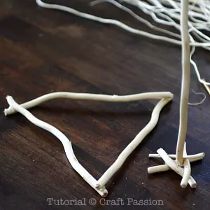 make a twiggy christmas tree