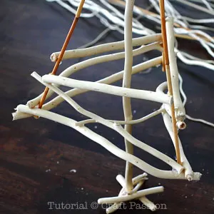 make a twiggy christmas tree