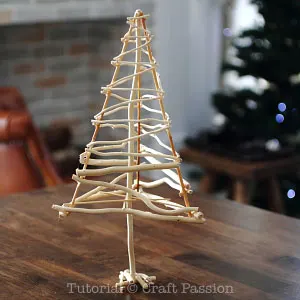 make a twiggy christmas tree
